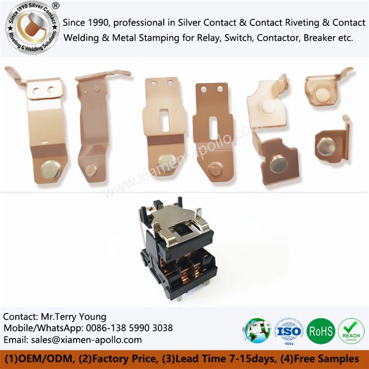 Riveted Silver Contact