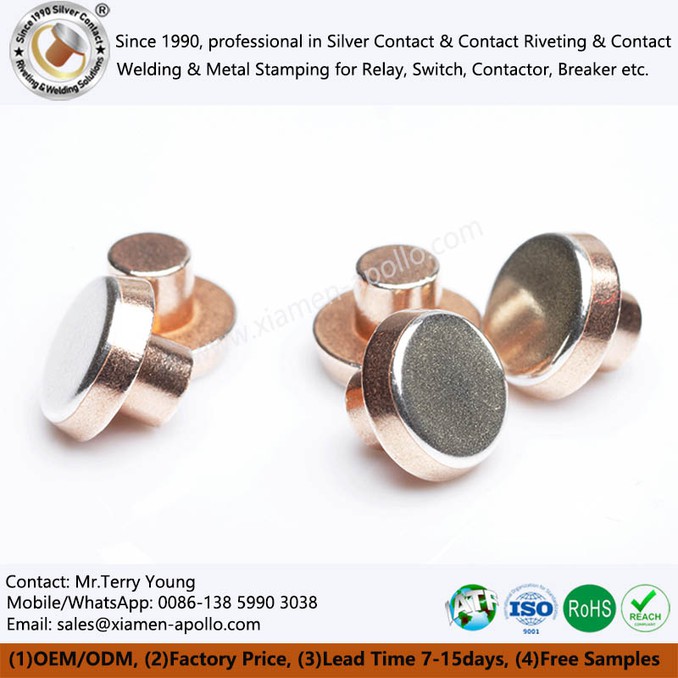 electroplated Silver contact electroplated Silver contact