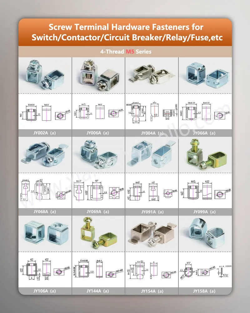 Stamping Screw Terminal Block for Switch/Contactor/Circuit Breaker/Relay/Fuse,etc Stamping Screw Terminal Block for Switch/Contactor/Circuit Breaker/Relay/Fuse,etc