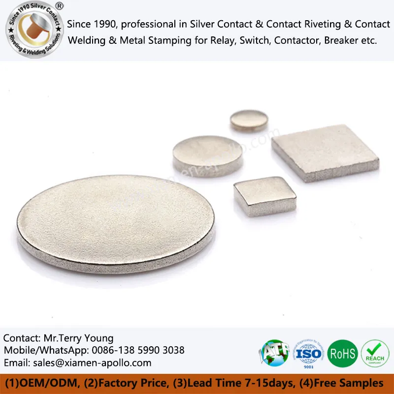 Brazed Silver Contacts Brazed Silver Contacts